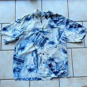 Vintage Mauna Kea Tommy Bahama Silk Button Down